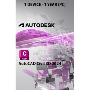 Autodesk AutoCAD Civil 3D 2024 [1 Year 1 Device]